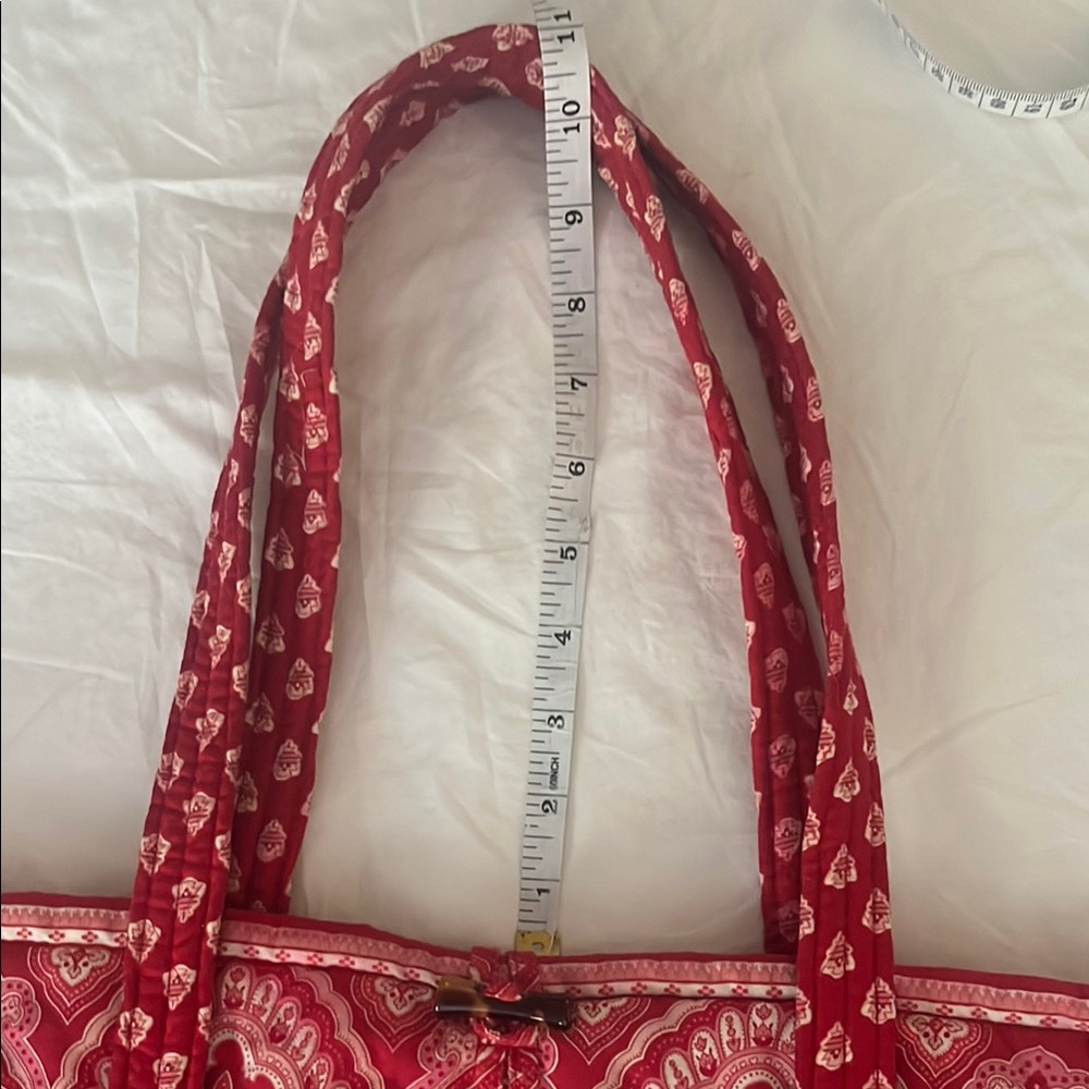 Vera Bradley Nantucket Red Large Tote - Picture 6 of 12